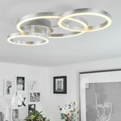 Plafonnier Sorte LED Nickel mat, 1 lumière