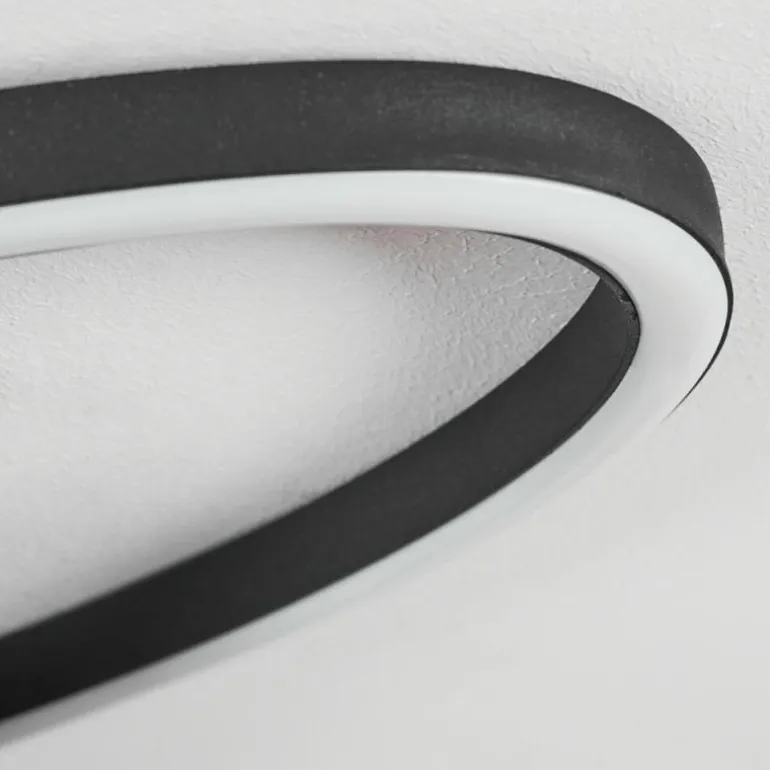 Plafonnier Sorte LED Noir, Blanc, 1 lumière