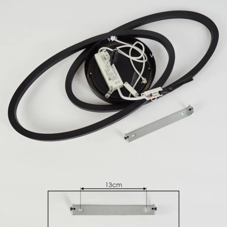 Plafonnier Sorte LED Noir, Blanc, 1 lumière