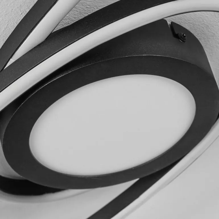 Plafonnier Sorte LED Noir, Blanc, 1 lumière