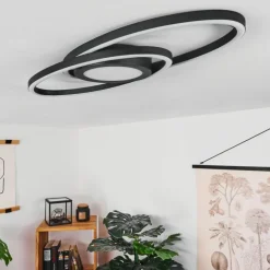 Plafonnier Sorte LED Noir, Blanc, 1 lumière