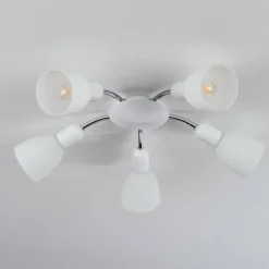 Plafonnier Starkeryd Chrome, Blanc, 5 lumières