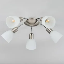 Plafonnier Starkeryd Nickel mat, 5 lumières
