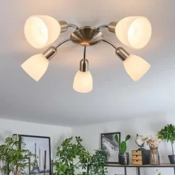Plafonnier Starkeryd Nickel mat, 5 lumières