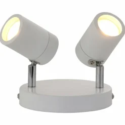 Plafonnier Steinhauer Upround LED Nickel mat, Blanc, 2 lumières