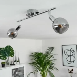 Plafonnier Stranderod Chrome, 2 lumières