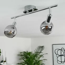 Plafonnier Stranderod Chrome, 2 lumières