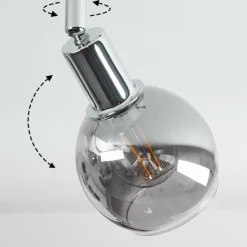 Plafonnier Stranderod Chrome, 4 lumières