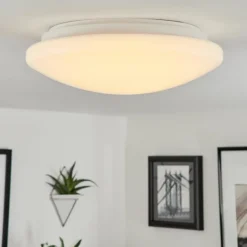 Plafonnier Stungchhveng LED Blanc, 1 lumière