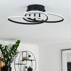 Plafonnier Sucre LED Noir, 4 lumières