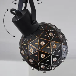 Plafonnier Sunasau Noir, 2 lumières