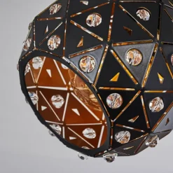 Plafonnier Sunasau Noir, 3 lumières