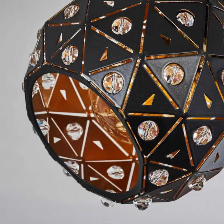 Plafonnier Sunasau Noir, 3 lumières