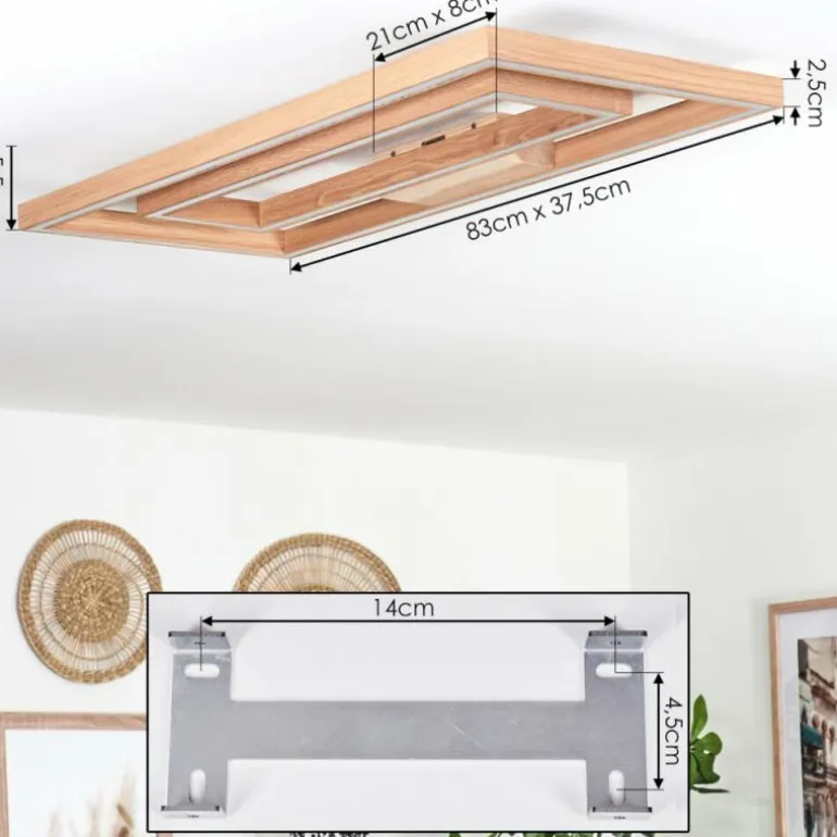 Plafonnier Surisultana LED Écru, 2 lumières