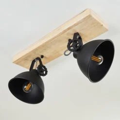 Plafonnier Svanfolk Bois clair, 2 lumières