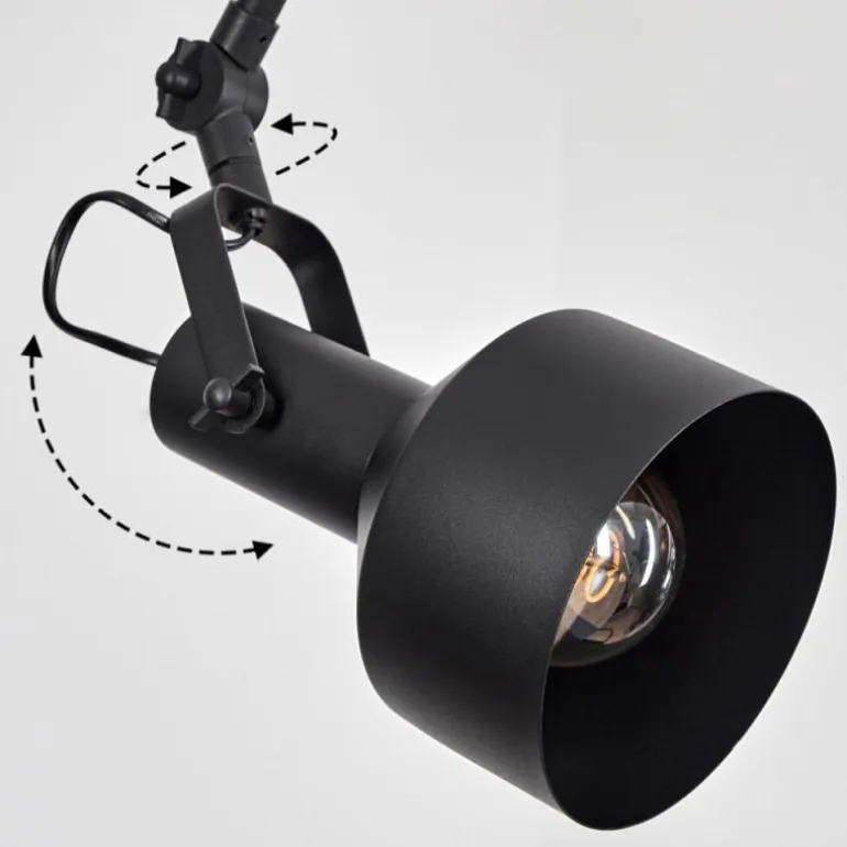 Plafonnier Tablazos Noir, 1 lumière