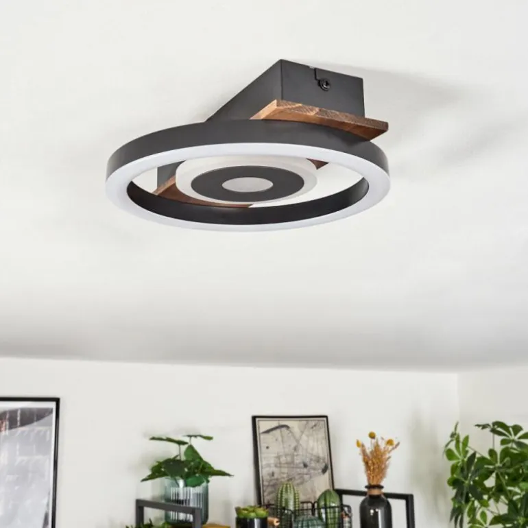Plafonnier Taboneira LED Noir, 1 lumière