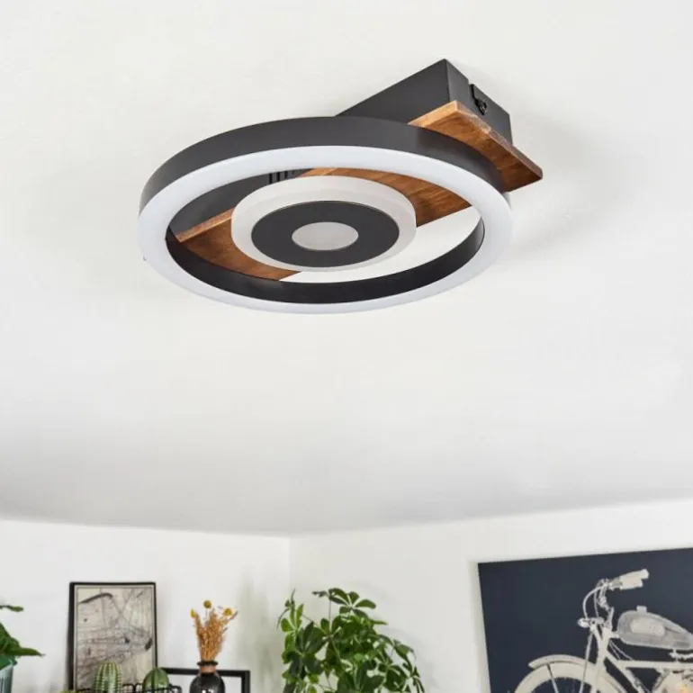 Plafonnier Taboneira LED Noir, 1 lumière