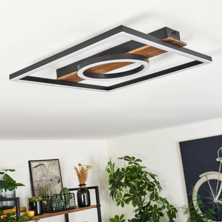 Plafonnier Taboneira LED Noir, 1 lumière