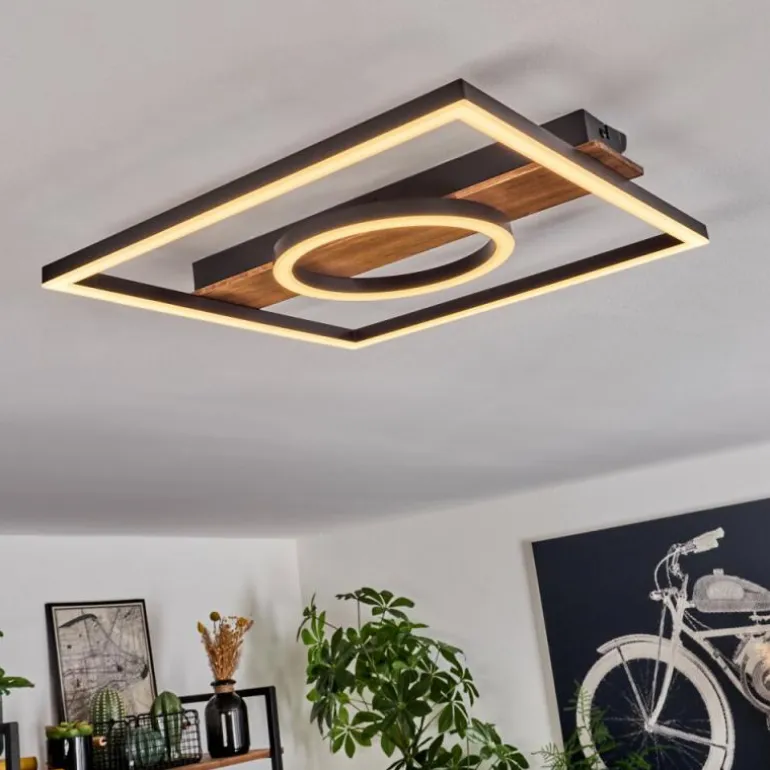 Plafonnier Taboneira LED Noir, 1 lumière