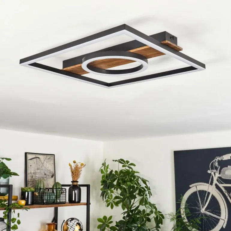 Plafonnier Taboneira LED Noir, 1 lumière