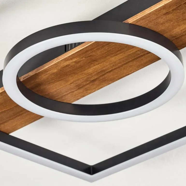 Plafonnier Taboneira LED Noir, 1 lumière