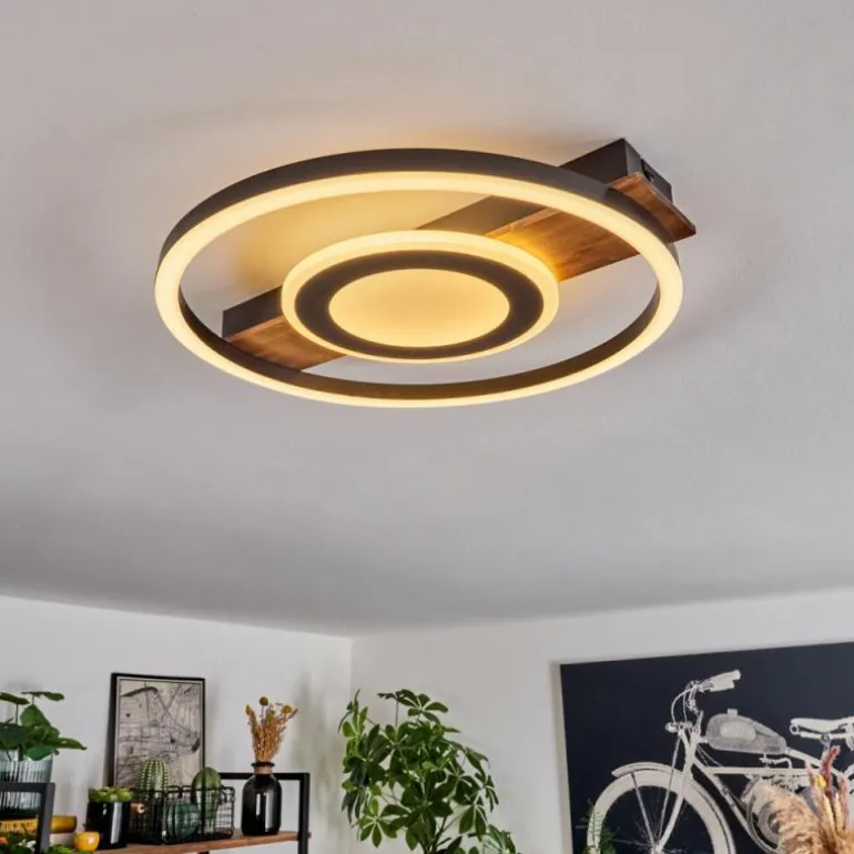 Plafonnier Taboneira LED Noir, 1 lumière