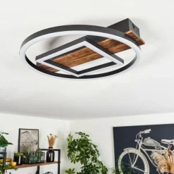 Plafonnier Taboneira LED Noir, 1 lumière