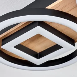 Plafonnier Taboneira LED Écru, Noir, 2 lumières