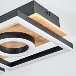 Plafonnier Taboneira LED Écru, Noir, 2 lumières