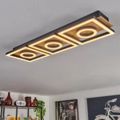 Plafonnier Taboneira LED Écru, Noir, 3 lumières