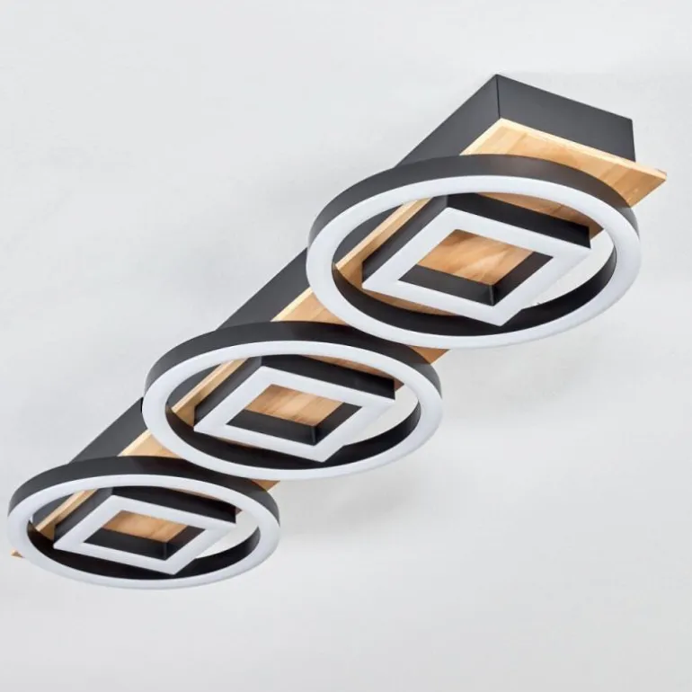 Plafonnier Taboneira LED Écru, Noir, 3 lumières