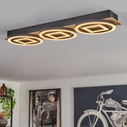 Plafonnier Taboneira LED Écru, Noir, 3 lumières