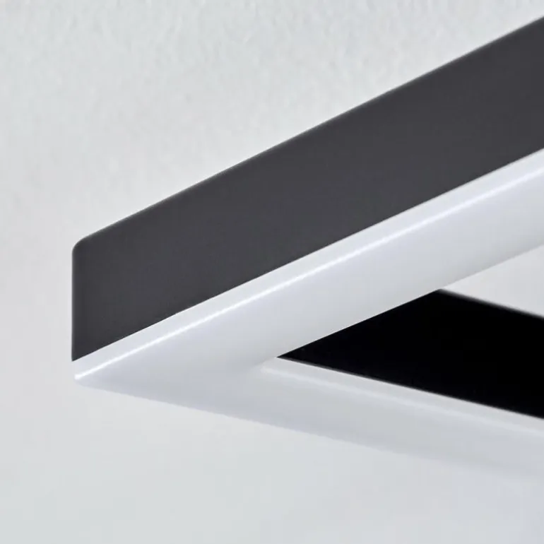 Plafonnier Taboneira LED Brun foncé, Noir, 2 lumières