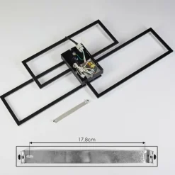 Plafonnier Taleta LED Noir, 1 lumière