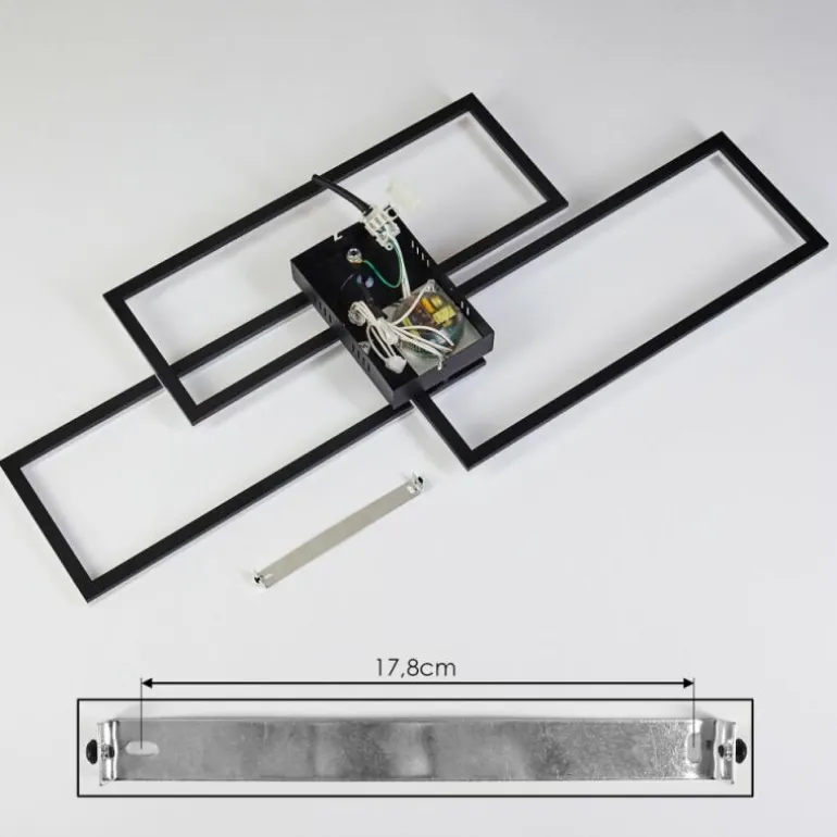Plafonnier Taleta LED Noir, 1 lumière