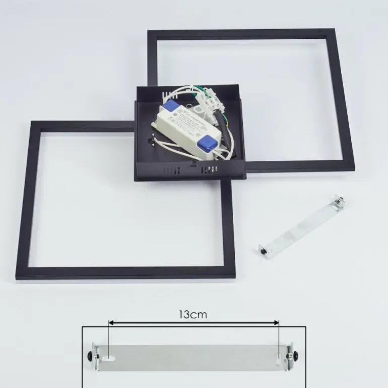 Plafonnier Taleta LED Noir, 1 lumière