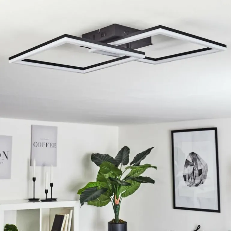 Plafonnier Taleta LED Noir, 1 lumière
