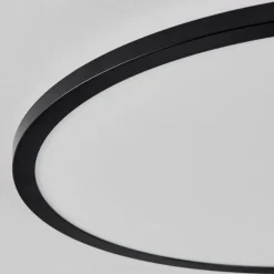 Plafonnier Tamesch LED Noir, 1 lumière, Télécommandes