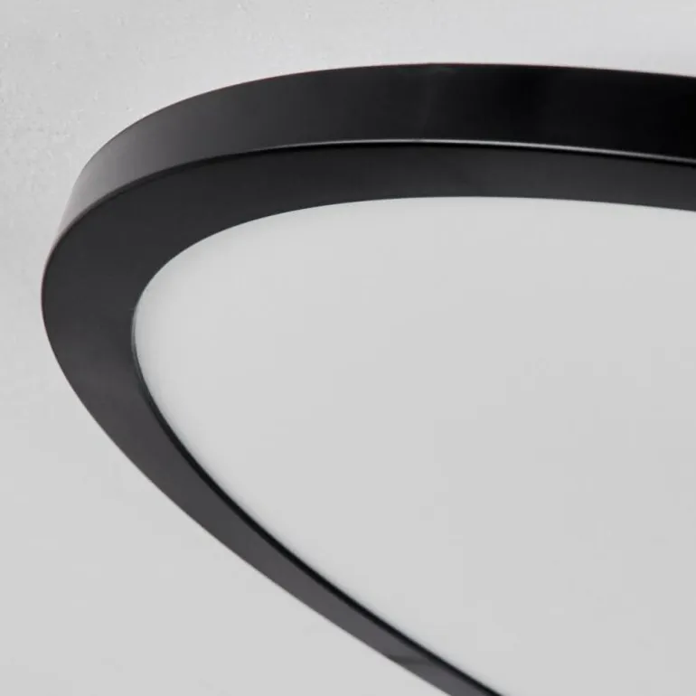 Plafonnier Tamesch LED Noir, 1 lumière, Télécommandes