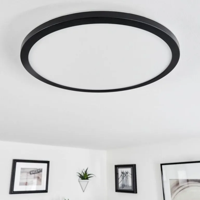 Plafonnier Tamesch LED Noir, 1 lumière