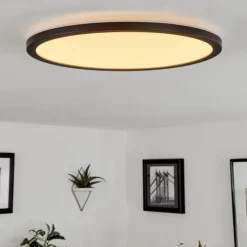 Plafonnier Tamesch LED Noir, 1 lumière