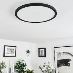 Plafonnier Tamesch LED Noir, 1 lumière