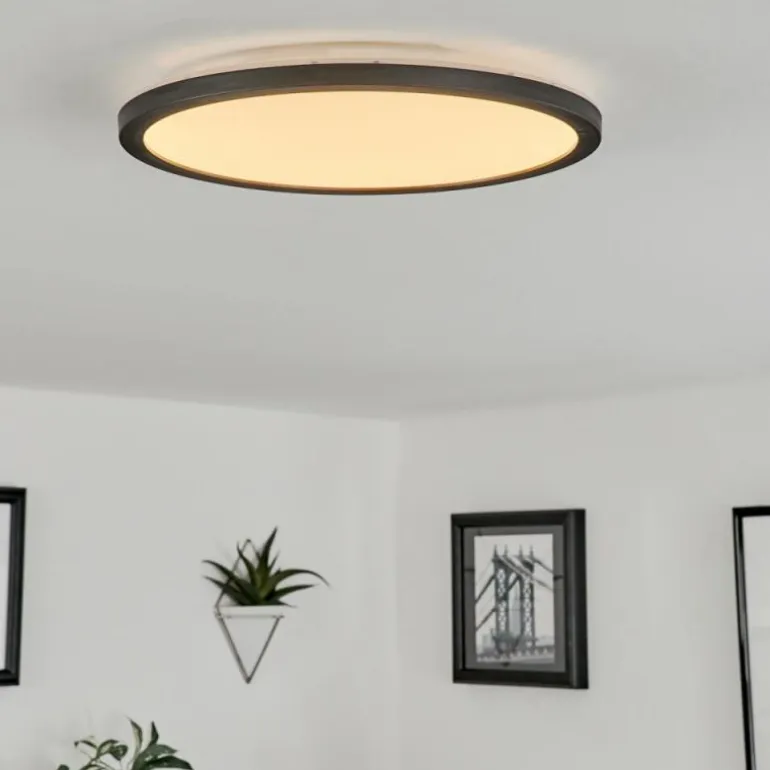 Plafonnier Tamesch LED Noir, 1 lumière