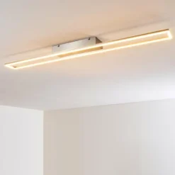 Plafonnier Tampere LED Nickel mat, 4 lumières