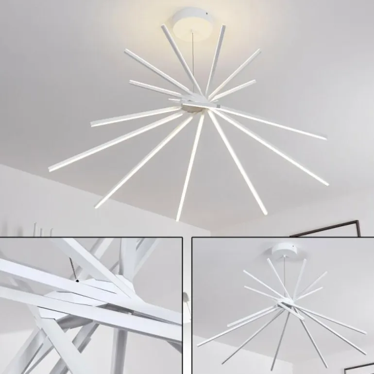 Plafonnier Teles LED Blanc, 1 lumière