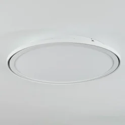 Plafonnier Telsen LED Blanc, 2 lumières, Télécommandes, Changeur de couleurs