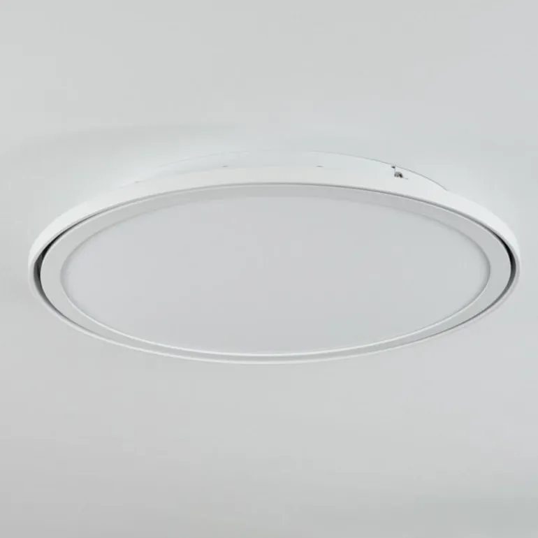 Plafonnier Telsen LED Blanc, 2 lumières, Télécommandes, Changeur de couleurs