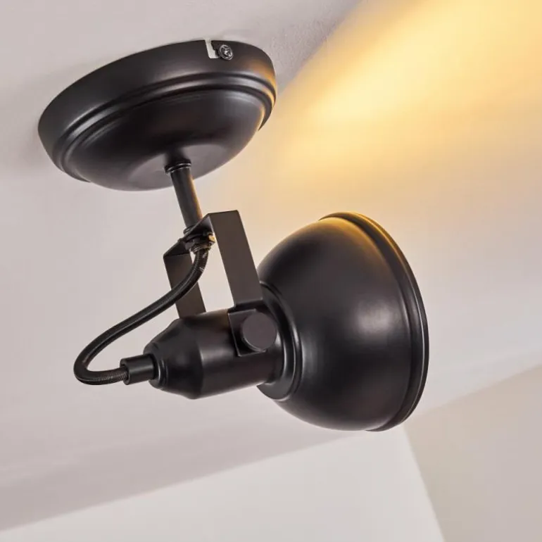 Plafonnier Tina Noir, 1 lumière
