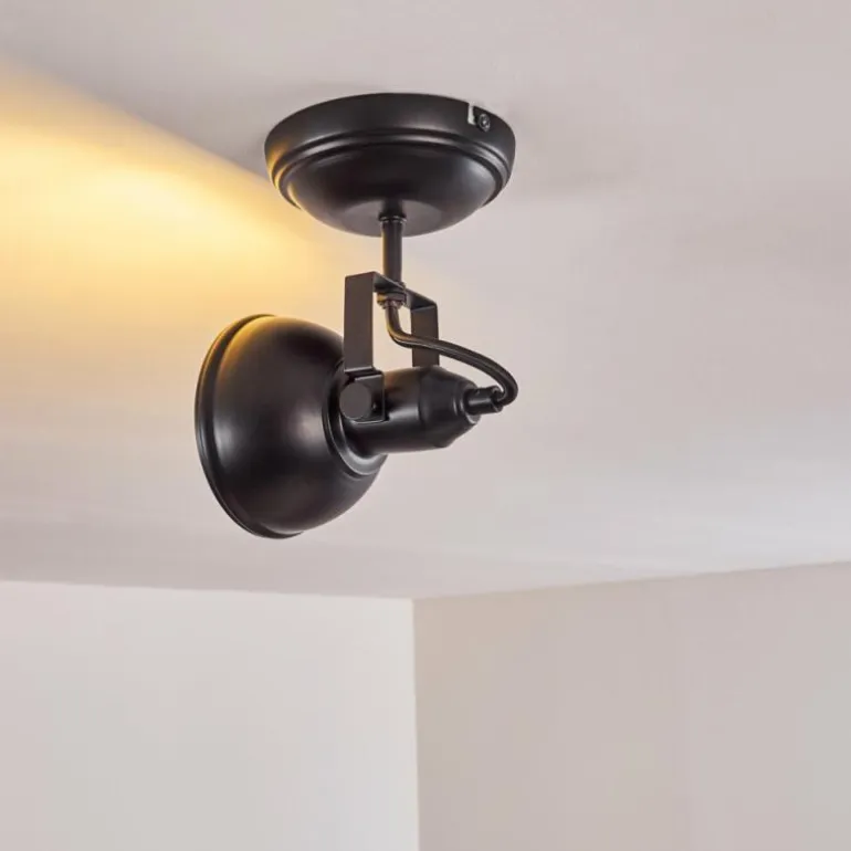 Plafonnier Tina Noir, 1 lumière